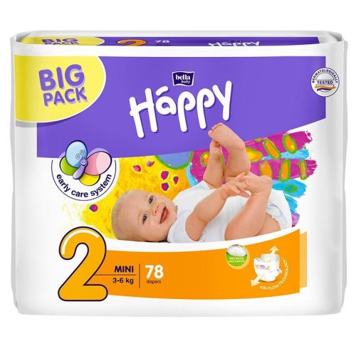 Bella baby happy mini 3-6 kg 78 db/csomag