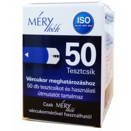 Tesztcsík mery kék 50 db