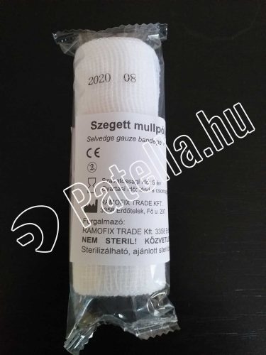 Mullpólya szegett 6 cm x 5 m ramofix