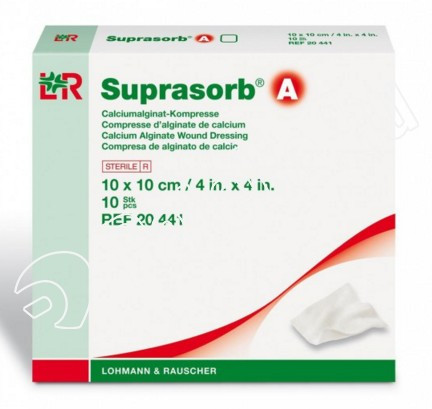 Suprasorb a alginát lap 10 cm x 10 cm 10x 20441