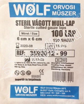 Mull lap steril 6x6 cm 100x 3593012 w