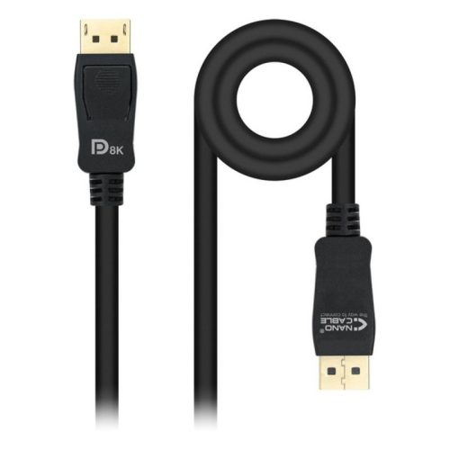 DisplayPort kábel NANOCABLE HDR 8K Ultra HD Fekete 2 m