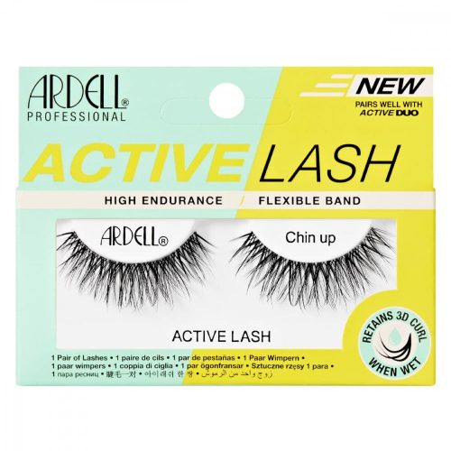 Hamis szempillák beállítása Ardell Active Lashes chin-up