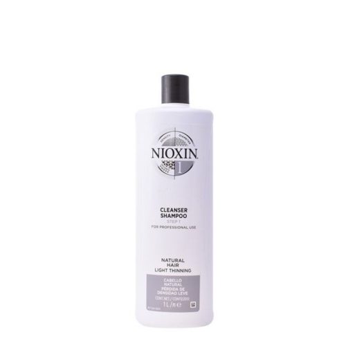 Térfogatnövelő Sampon System 1 Nioxin Vékonyszálú haj 1000 ml