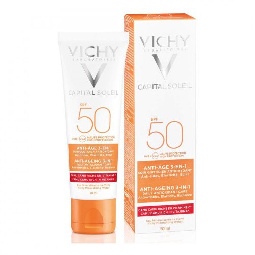 Öregedésgátló Krém Capital Soleil Vichy VCH00115 Antioxidáns 3 az 1 50 ml