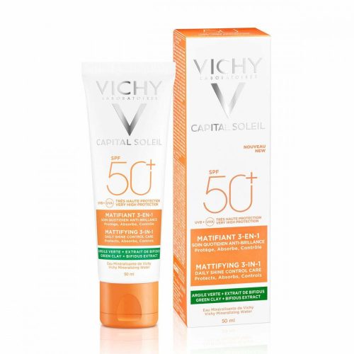 Arckrém Vichy Capital Soleil Érzékeny bőr 50 ml Spf 50 SPF 50+