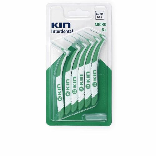 Fogköztisztító Kefe Kin Kin Interdental 0,9 mm (6 Darabok)