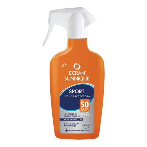 Test Napvédő Spray Ecran Sunnique Sport Naptej Spf 50 (300 ml)