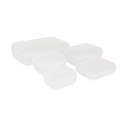 Uzsonnás doboz szett 5 Tontarelli Fill box Négyszögletes Fehér 5 Darabok (29,5 x 20,2 x 8,6 cm)