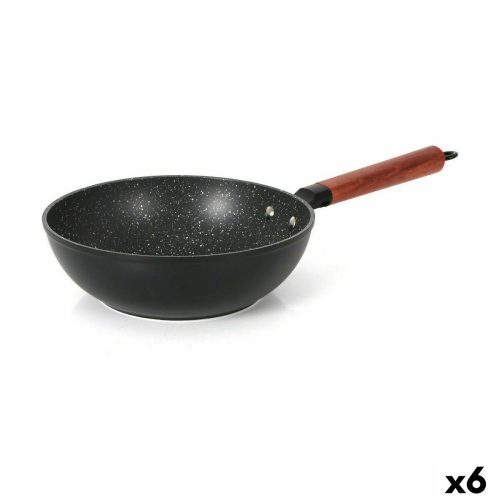 Wok Serpenyő Quttin Doha Edzett alumínium 47 x 24 x 8 cm (6 egység)