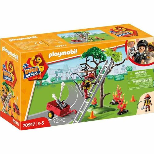 Playset Playmobil 70917 Tűzoltó Férfi Macska 70917 (32 pcs)