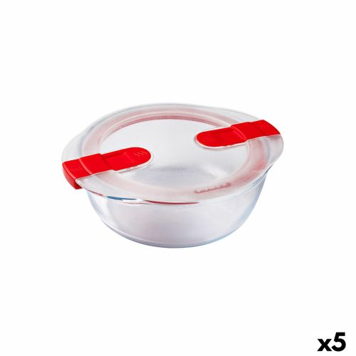 Hermetikus ebéddoboz Pyrex Cook&heat 1,1 L 21 x 18 x 7 cm Átlátszó Üveg (5 egység)