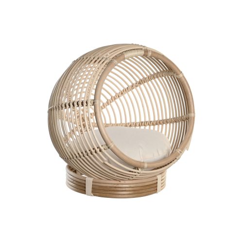 Kutyaágy DKD Home Decor 55 x 50 x 55 cm Természetes Rattan