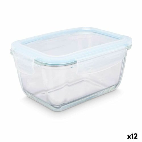 Uzsonnás doboz Átlátszó Szilikon Boroszilikát üveg 950 ml 18 x 8,8 x 13,5 cm (12 egység)