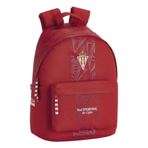 Laptop Hátizsák Real Sporting de Gijón 14,1'' Piros 31 x 41 x 16 cm