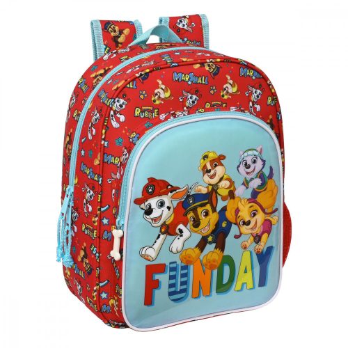 Gyerek Hátizsák The Paw Patrol Funday Piros Világoskék (26 x 34 x 11 cm)