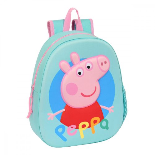 Iskolatáska Peppa Pig Türkizkék