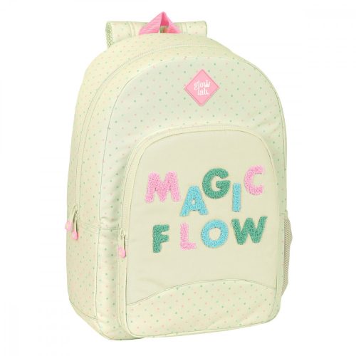 Iskolatáska Glow Lab Magic flow Bézs szín 30 x 46 x 14 cm