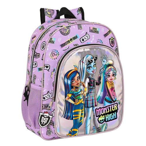 Iskolatáska Monster High Best boos Halványlila 32 X 38 X 12 cm