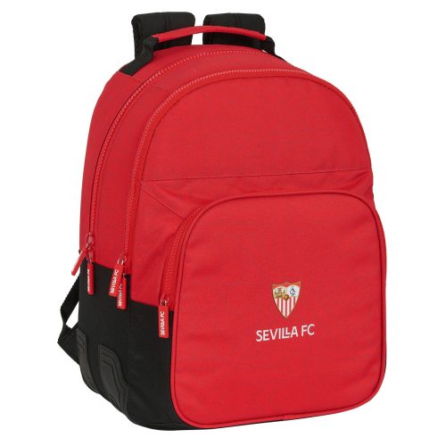 Iskolatáska Sevilla Fútbol Club Fekete Piros 32 x 42 x 15 cm