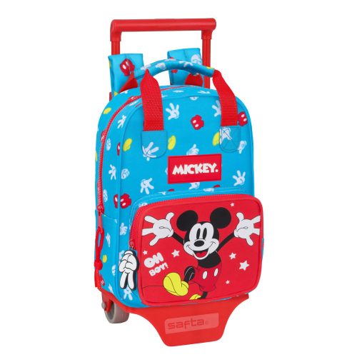 Iskolatáska Kerekekkel Mickey Mouse Clubhouse Fantastic Kék Piros 20 x 28 x 8 cm