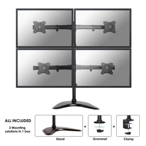 Monitortartó Állvány Neomounts NM-D335D4BLACK      