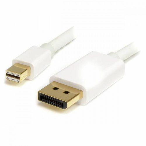 Mini DisplayPort - DisplayPort Kábel Startech MDP2DPMM2MW          (2 m) Fehér 4K Ultra HD