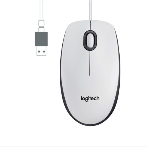 Vezetékes és Optikai Szenzoros Egér Logitech M100 Fehér 1000 dpi