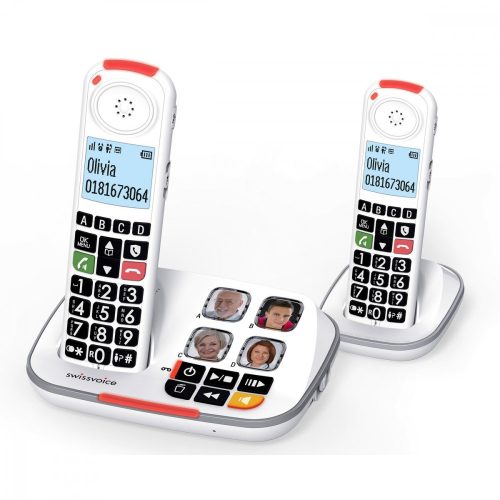 Vezeték Nélküli Telefon Swiss Voice XTRA 2355 DUO Fehér