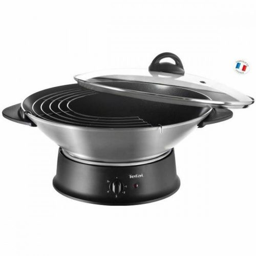 Wok Serpenyő Tefal WO3000 Fekete Alumínium 1200 W