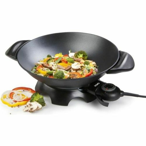 Wok Serpenyő DOMO DO-8708W 2000 W 5 L Fekete