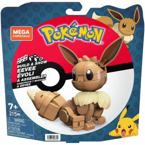 Mozgatható végtagú figura Mega Construx  Eevee Medium + 7 Év 215 Darabok