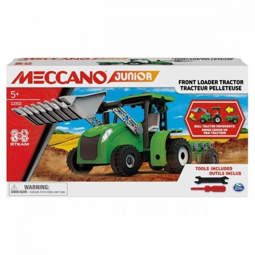 Traktor ásóval Meccano STEM  110 Darabok Többszínű