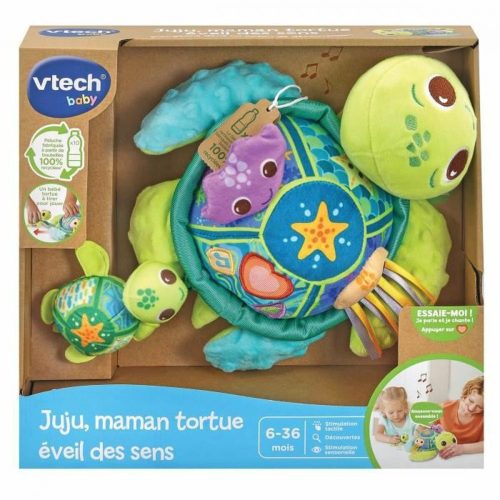 Plüssjáték Vtech Baby  Juju, Mother Turtle  + 6 Hónapos kor Újrahasznosított musical