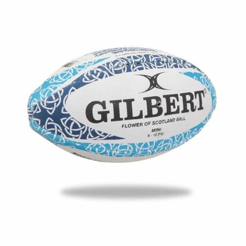 Rugbylabda Gilbert Mini Scotland Flower Fehér