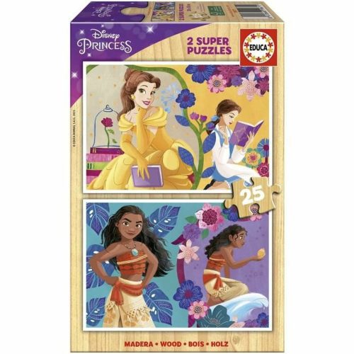 2 kirakós szett Disney Princess Bella + Vaiana 25 Darabok