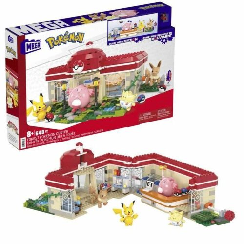 Építőipari készlet Pokémon Mega Construx - Forest Pokémon Center 648 Darabok