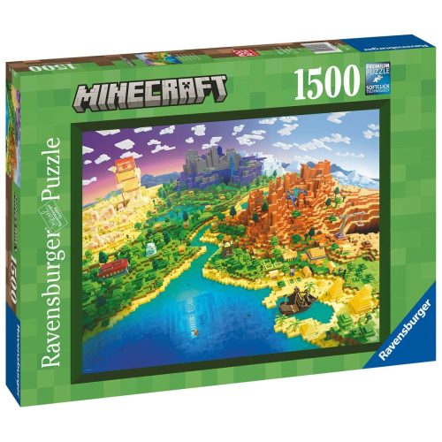 Puzzle Minecraft Ravensburger 17189 World of Minecraft 1500 Darabok