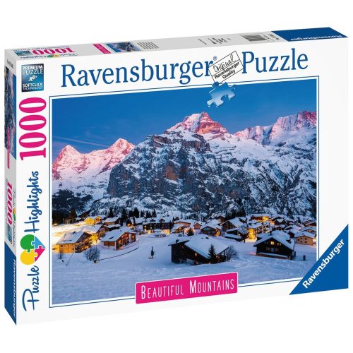 Puzzle Ravensburger 17316 The Bernese Oberland - Switzerland 1000 Darabok