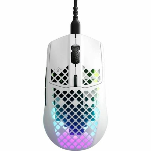 Gamer egér SteelSeries AEROX 3 (2022) SNOW EDITION Fehér