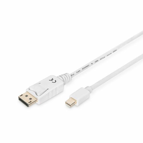 Mini DisplayPort - DisplayPort Kábel Digitus AK-340102-020-W Fehér 2 m