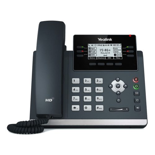 IP telefon Yealink T42U Fekete