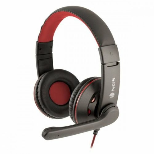 Gamer Headset Mikrofonnal NGS NGS-HEADSET-0212 PC, PS4, XBOX, Smartphone Fekete Piros