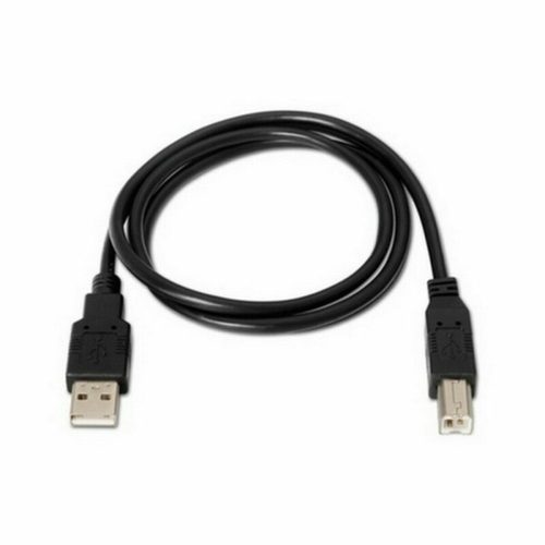 USB 2.0 A - USB B Kábel NANOCABLE 10.01.0105-BK Fekete 4,5 m