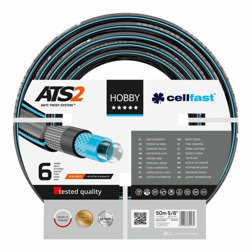 Tömlő Cellfast Hobby Ats2 PVC 50 m Ø 15 mm 6 réteg