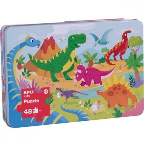 Gyermek Puzzle Apli Dinosaurs 24 Darabok 48 x 32 cm