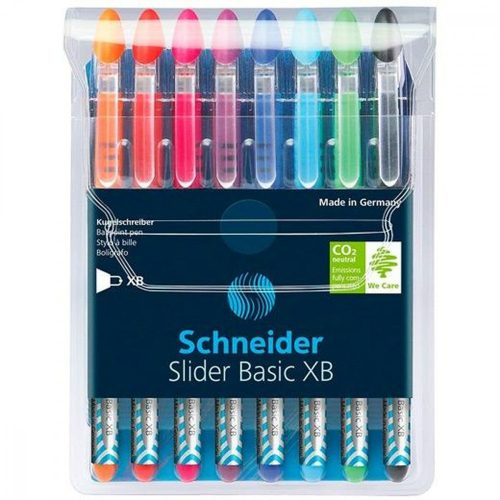 Golyóstoll készlet Schneider Slider Basic Többszínű 8 Darabok