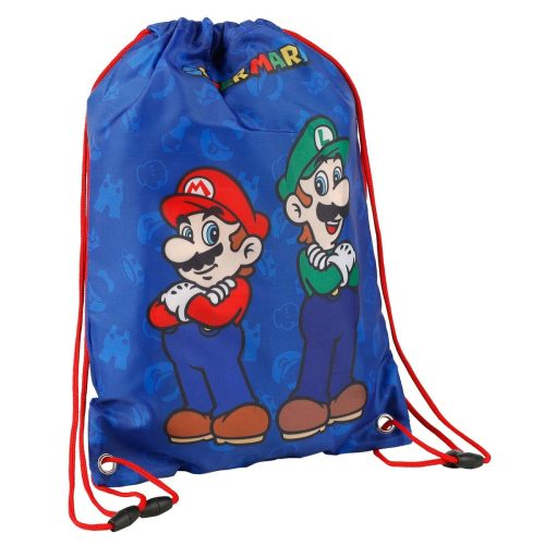 Hátizsák Kötelekkel Super Mario & Luigi Kék 40 x 29 cm