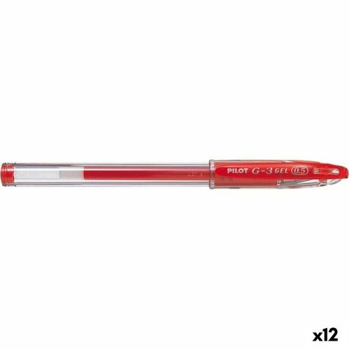 Gél toll Pilot G-3 Grip Piros 0,5 mm (12 egység)