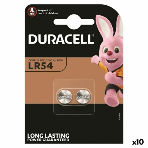 Alkáli Gombelemek DURACELL LR1130 LR54  2 Darabok 10 egység 1,5 V